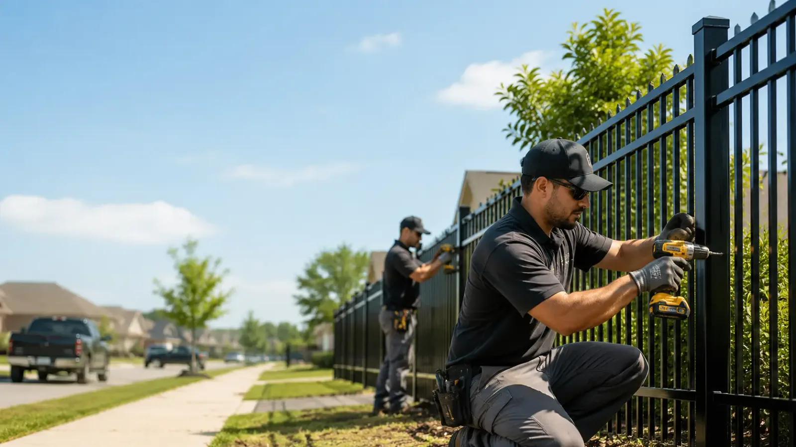 Metal Fence Installation in Rougon, LA